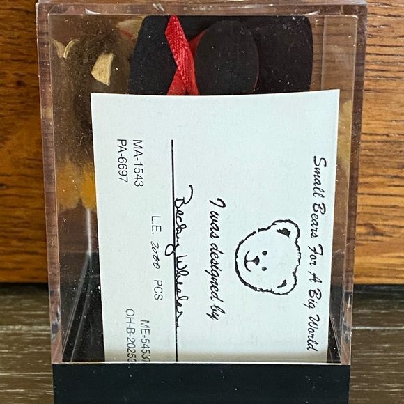 Cute Mohair Cowboy Bear with Horsey - Picture 3 of 5